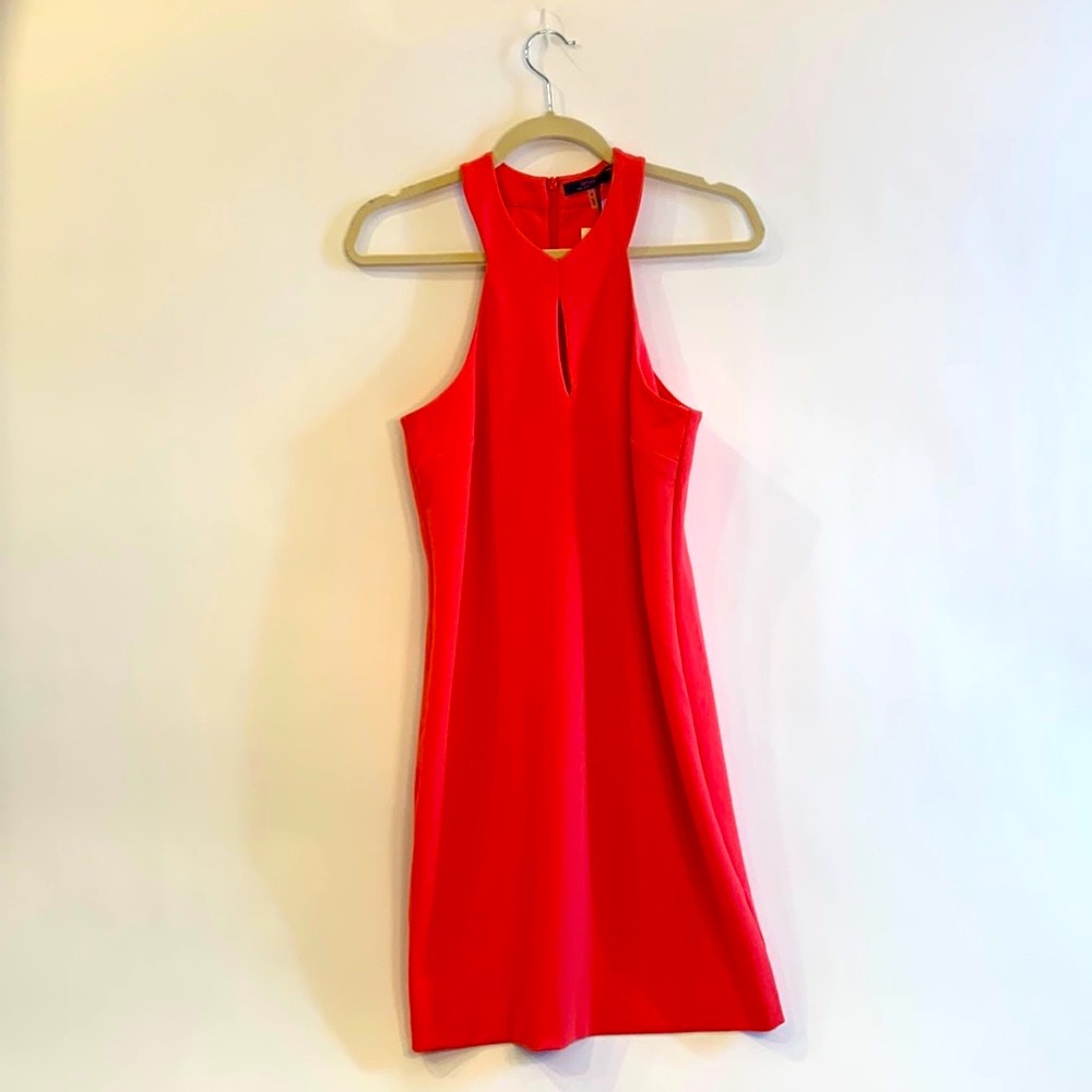 NWT Trina Turk Coral Halter Mini Dress - Size 0